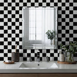 MSI Domino White and Black 4" Checkered Matte