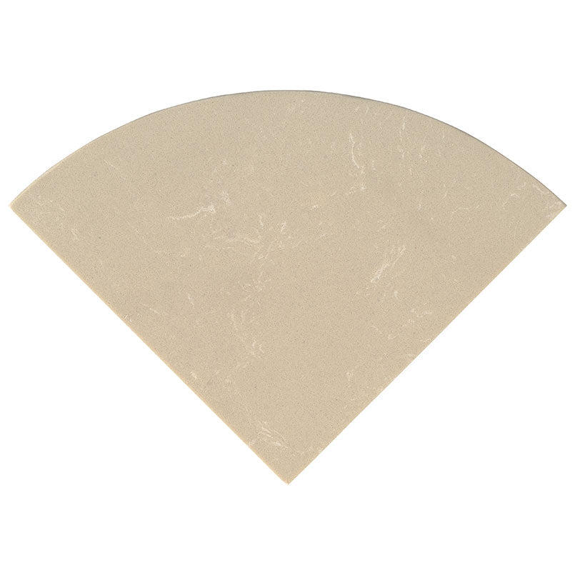MSI Engineered Beige 18" Radius Seat Polished — Tile Trim in beige tonality