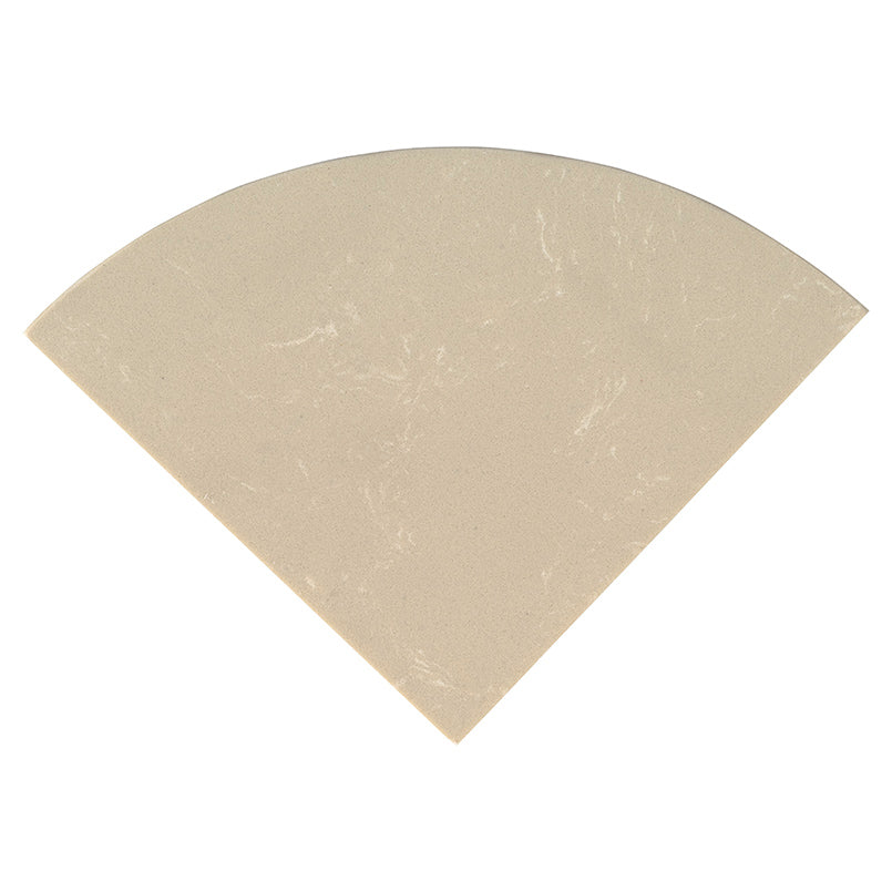 MSI Engineered Beige 9" Radius Cornershelf Polished — Tile Trim in beige tonality