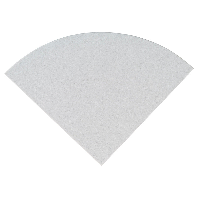 MSI Engineered White 9" Radius Cornershelf Polished — Tile Trim in white tonality