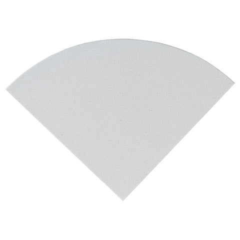 MSI Engineered White 9" Radius Cornershelf Polished