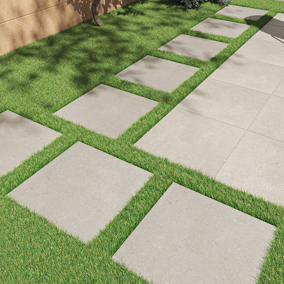 MSI Gritzo Almond Porcelain Paver — surface detail in natural tonality