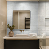 MSI Hexley Dove Hexagon Tile — surface detail in natural tonality