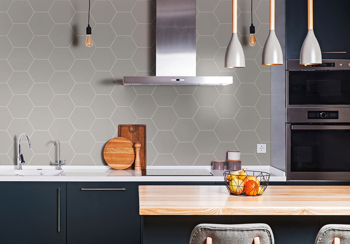 MSI Hexley Dove Hexagon Tile — surface detail in natural tonality