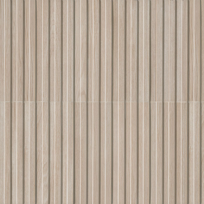 MSI HipHop Sinfonia Hip Hop Abedul Fluted Tile — Porcelain Wall Tile