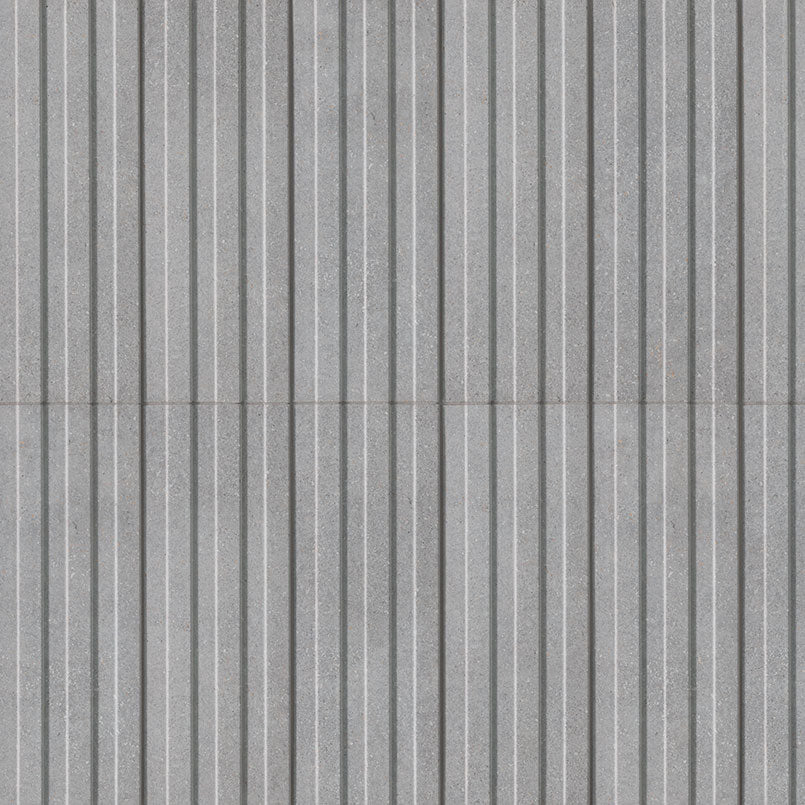 MSI HipHop Sinfonia Hip Hop Ceniza Fluted Tile — Porcelain Wall Tile