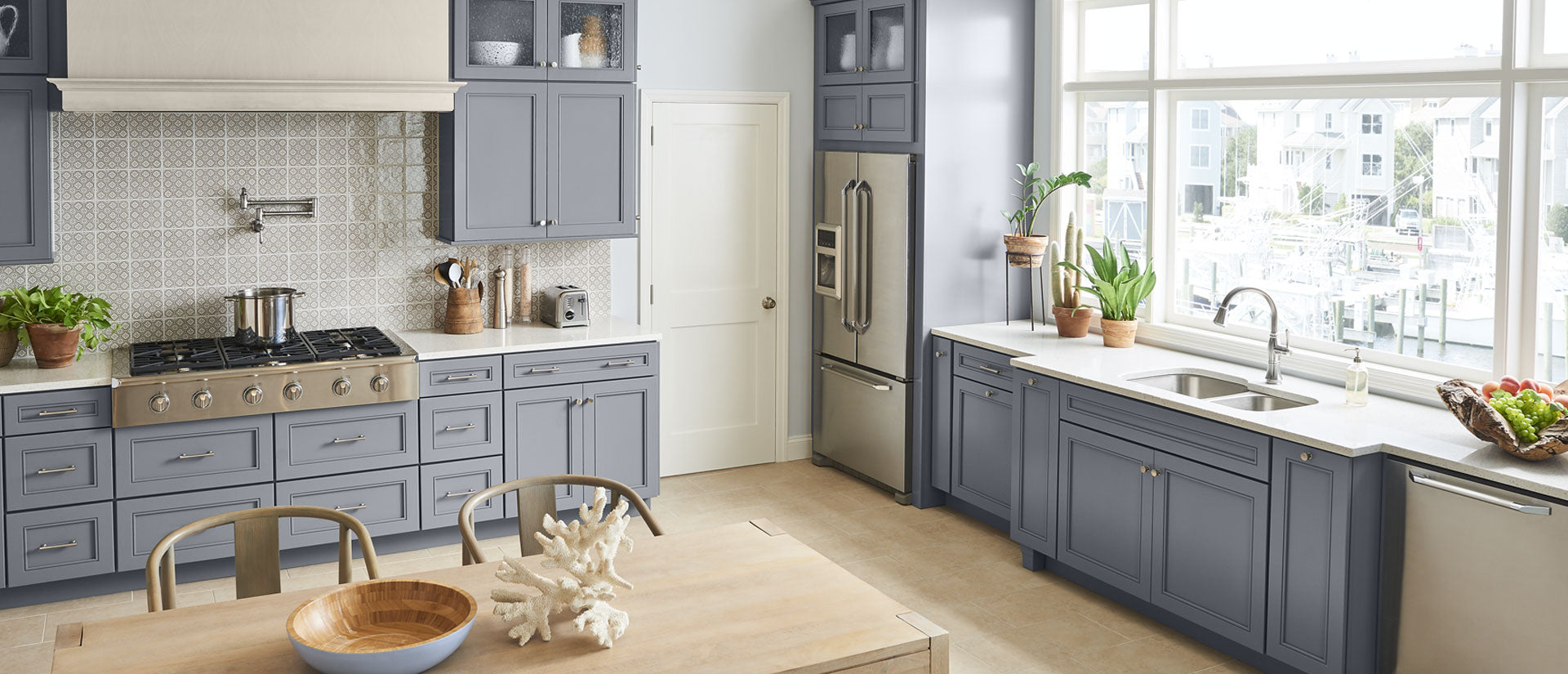 MSI Iced White - Quartz Island Countertop