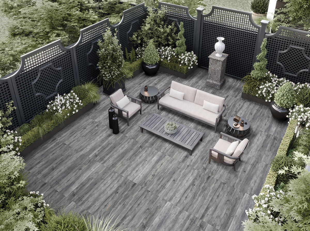 MSI Katella Ash Porcelain Paver — surface detail in natural tonality