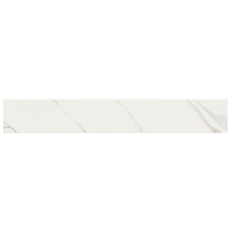 MSI Kaya Calacatta Venato 3X24 Bullnose — Tile Trim finishing trim piece color-matched to parent series