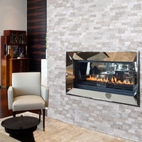 MSI Luna Gray Rockmount — surface detail in gray tonality panelized natural stone wall cladding
