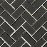 MSI Metallic Gray Bevel Herringbone 8mm