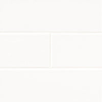 MSI Metro White 4x12 Glossy — Porcelain Wall Tile in white tonality