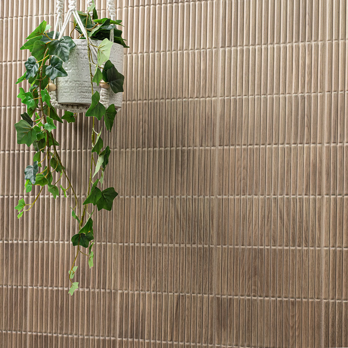 MSI Piano Sinfonia Camel Fluted Tile — surface detail in natural tonality