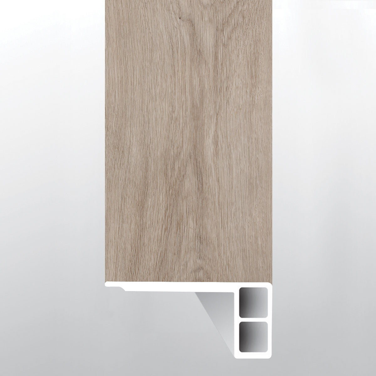 MSI Prescott Whitfield Gray Flush Stair Nose E-Edge — Flooring Trim in gray tonality