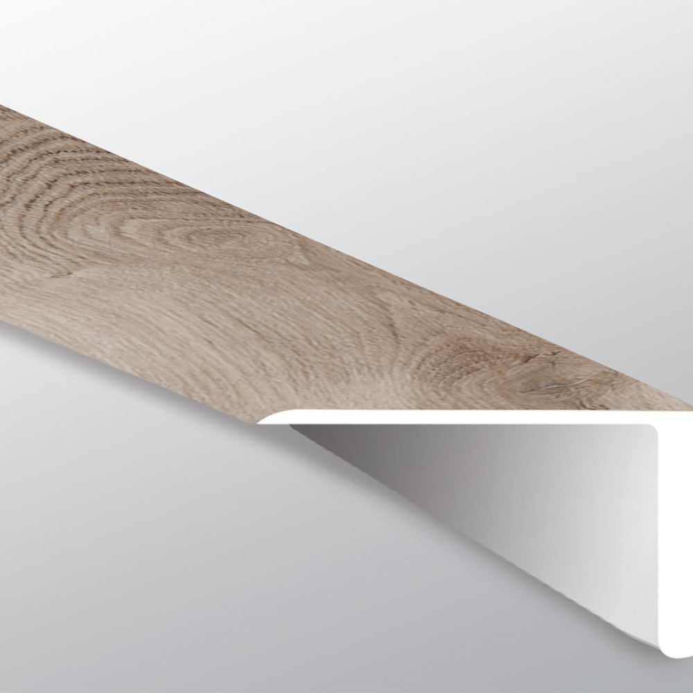 MSI Prescott Whitfield Gray Overlapping Stair Nose — Flooring Trim in gray tonality