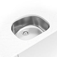 MSI 18G 2321 Sinks — surface detail in natural tonality heavy-gauge undermount single-bowl kitchen sink