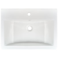 MSI Overmount White Rectangle 2417 Sinks — surface detail in white tonality