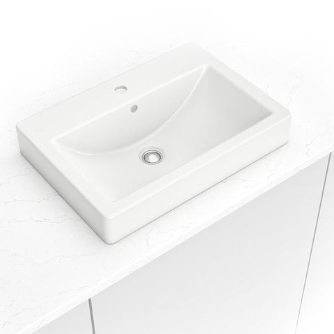 MSI Overmount White Rectangle 2417 Sinks