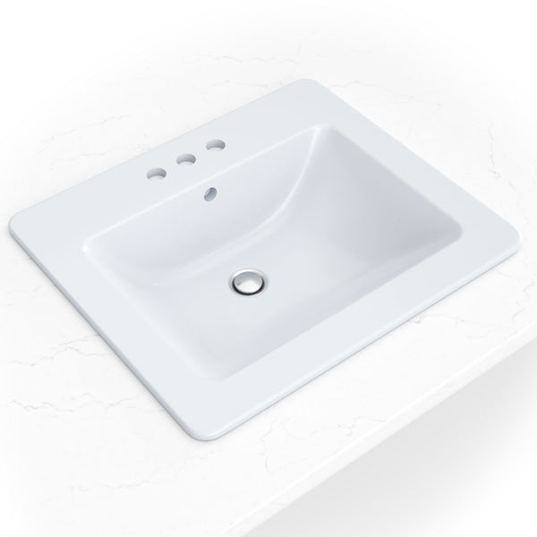 MSI Overmount White Rectangle 2118 Sinks