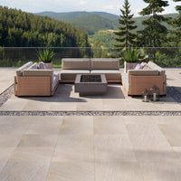 MSI Quartz Beige Porcelain Paver — surface detail in beige tonality