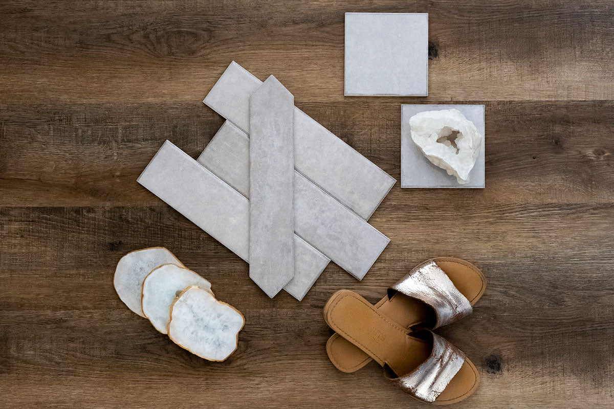 MSI Renzo Sterling Ceramic Picket Tile 2.5x13 — surface detail in natural tonality