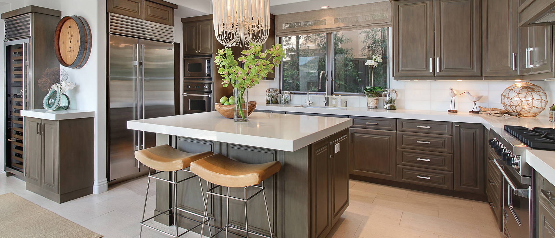 MSI Snow White - Quartz Island Countertop