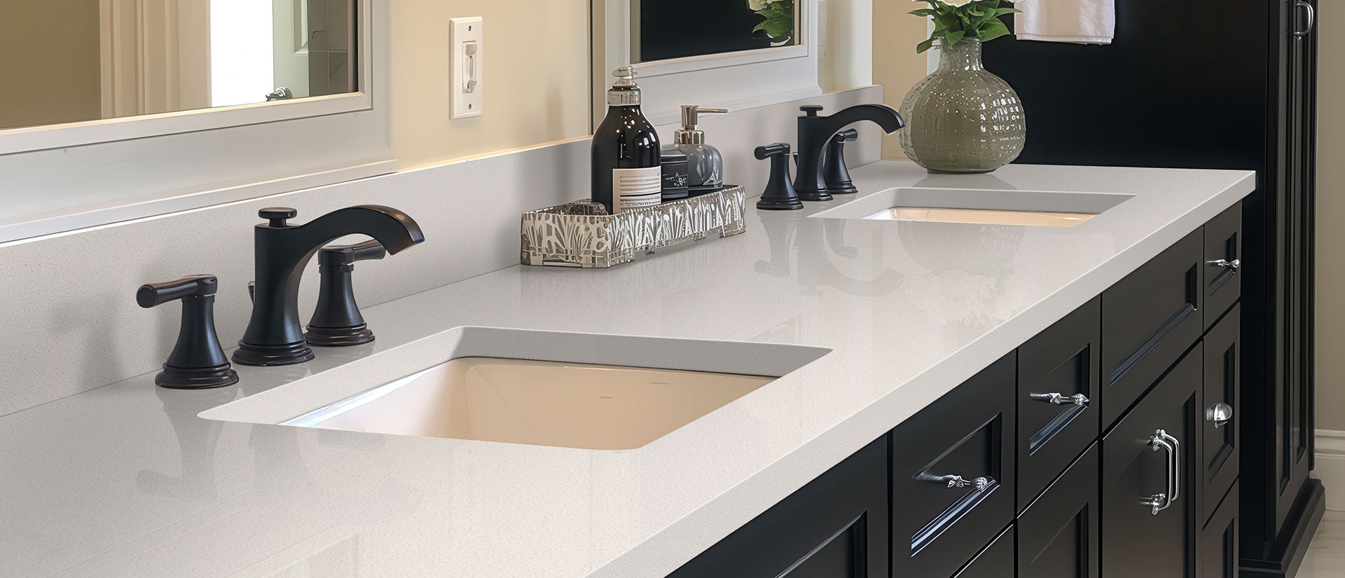 MSI Snow White - Quartz Island Countertop