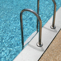 MSI Terrazo Glacier Porcelain Coping — surface detail in natural tonality