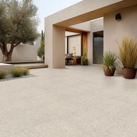 MSI Terrazo Glacier Porcelain Paver — surface detail in natural tonality