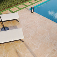 MSI Tierra Beige Porcelain Paver — surface detail in beige tonality