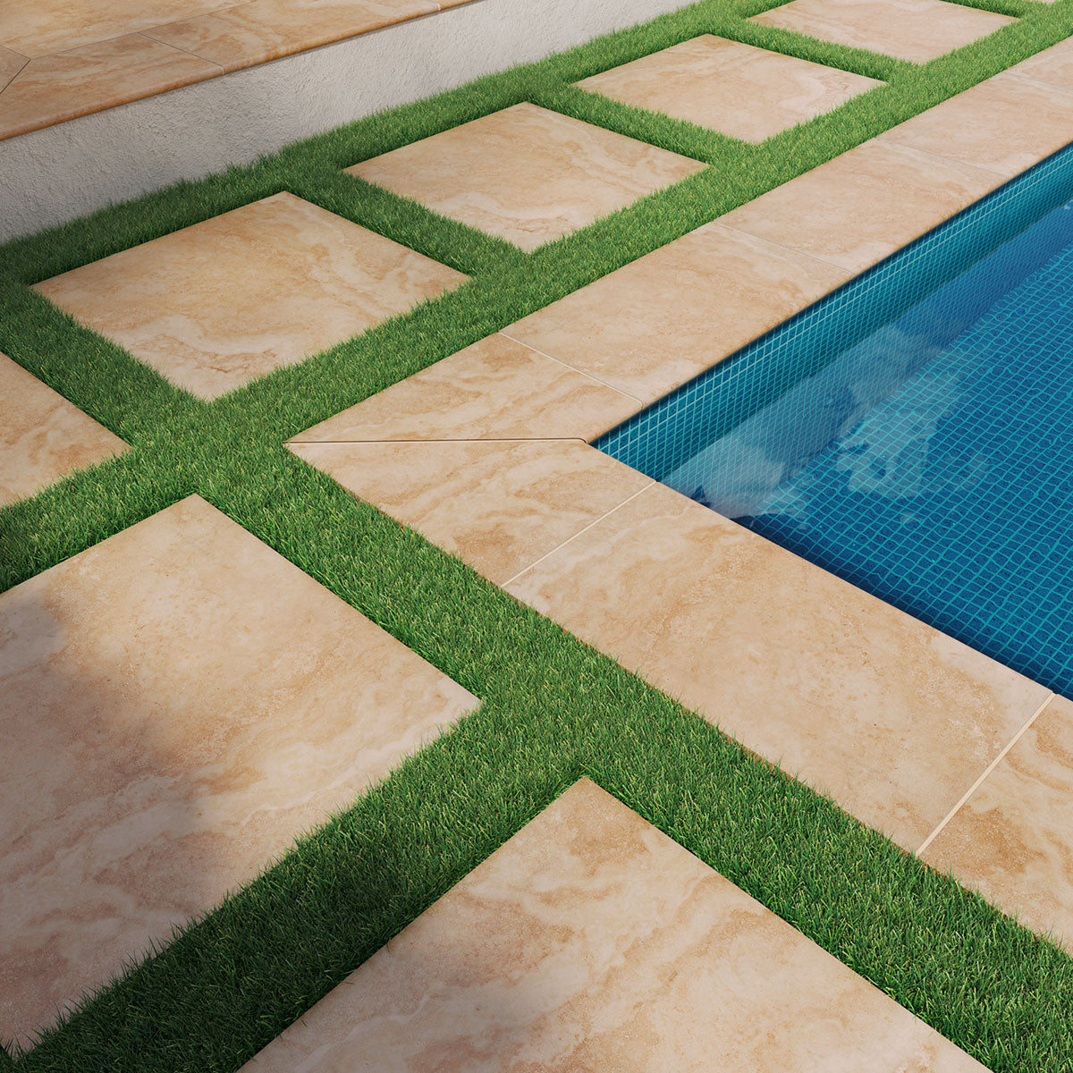 MSI Tierra Beige Porcelain Paver — surface detail in beige tonality