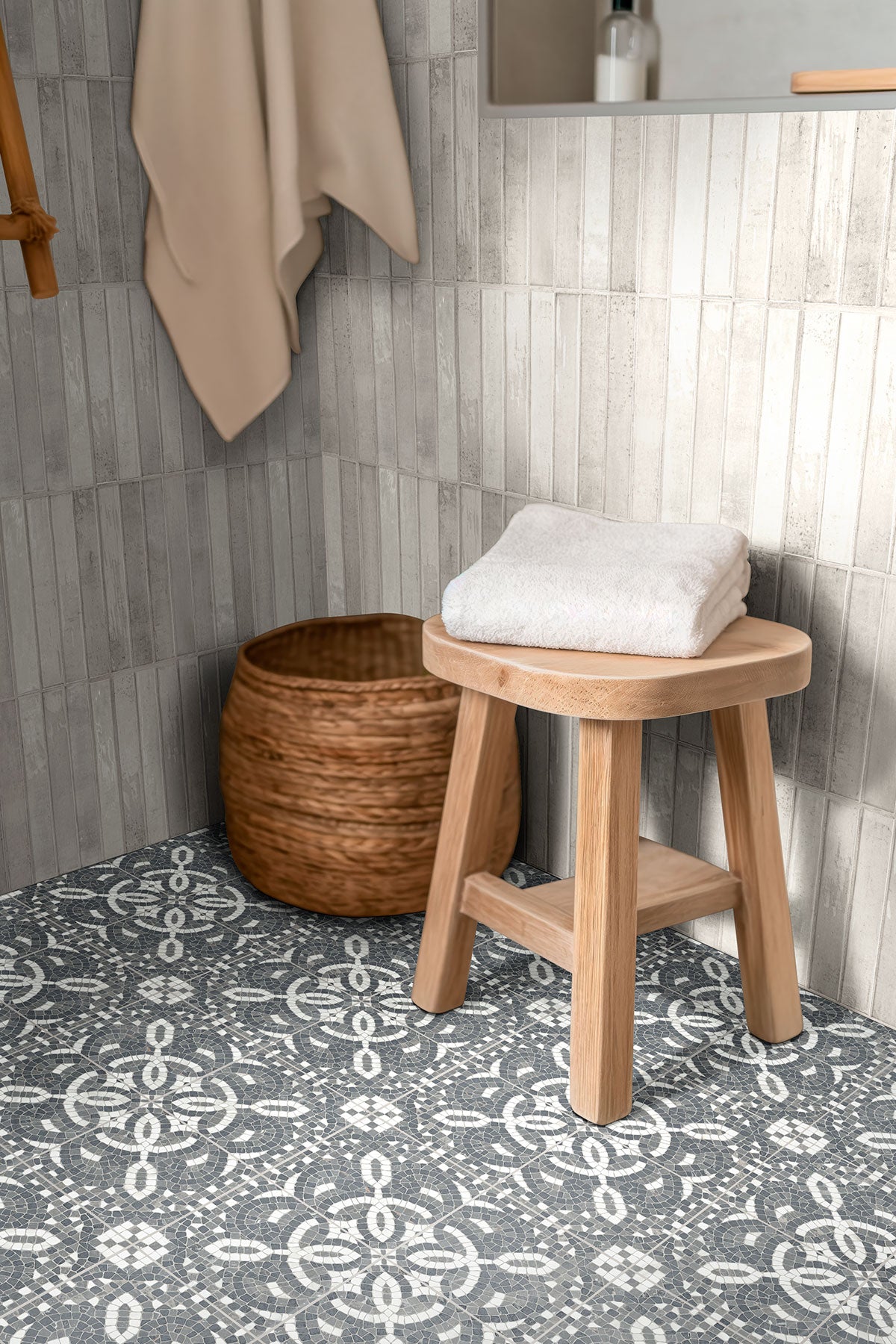 MSI Trinity Constantino 8x8 Porcelain Tile — surface detail in natural tonality
