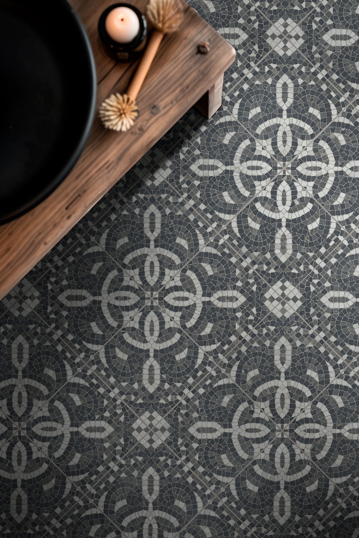 MSI Trinity Constantino 8x8 Porcelain Tile — surface detail in natural tonality