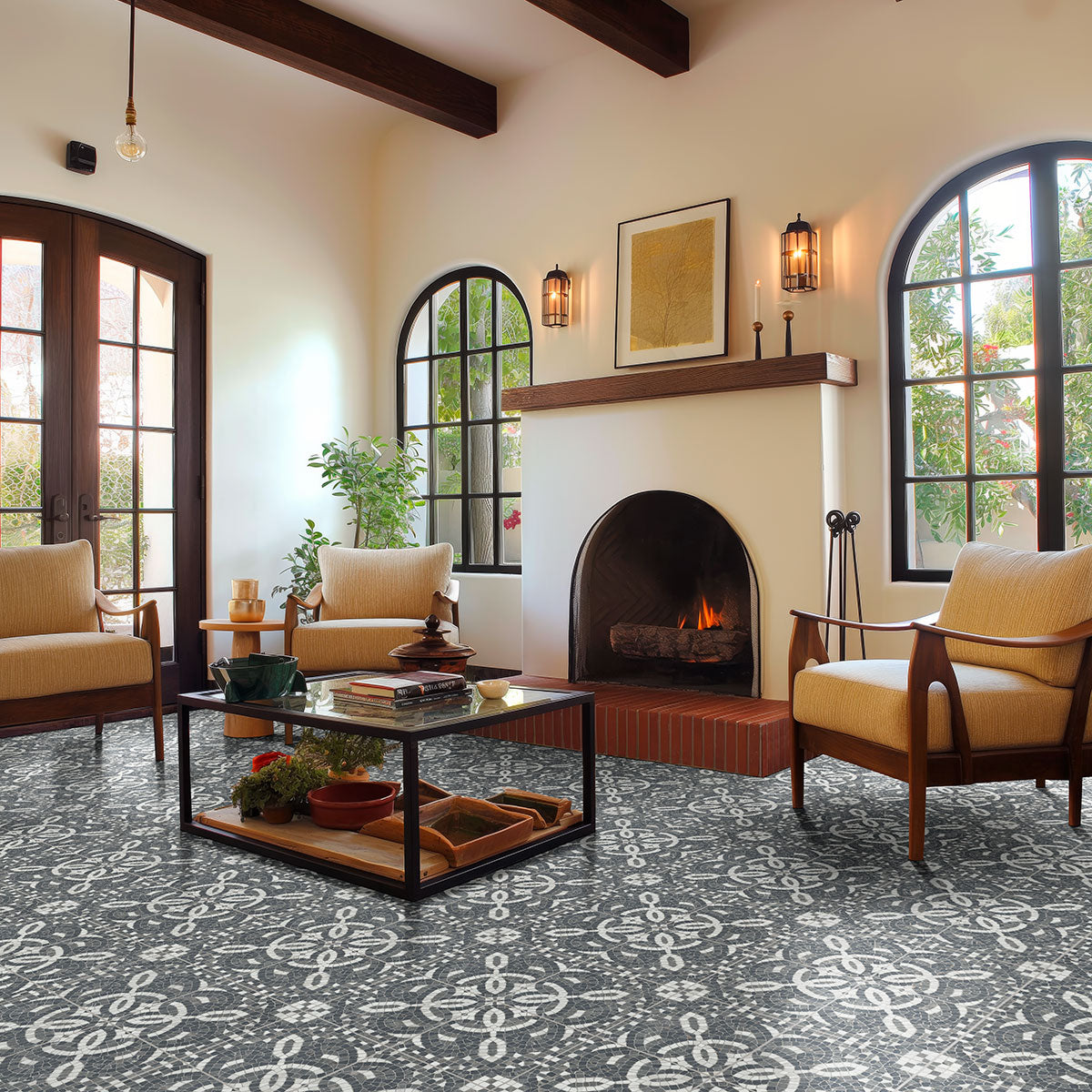 MSI Trinity Constantino 8x8 Porcelain Tile — surface detail in natural tonality