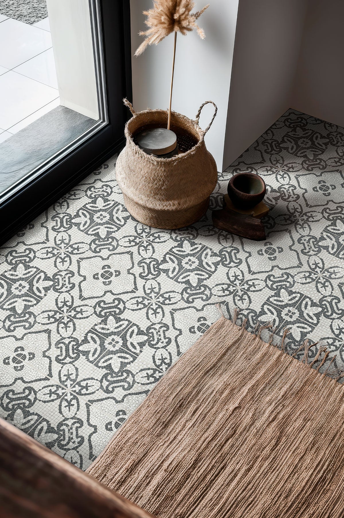 MSI Trinity Trastevere 8x8 Porcelain Tile — surface detail in natural tonality
