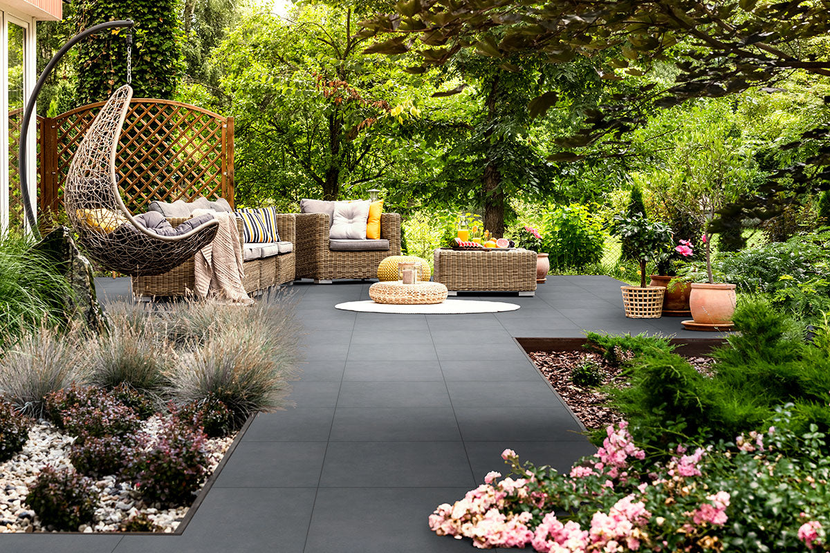 MSI True Bluestone Porcelain Coping — surface detail in natural tonality