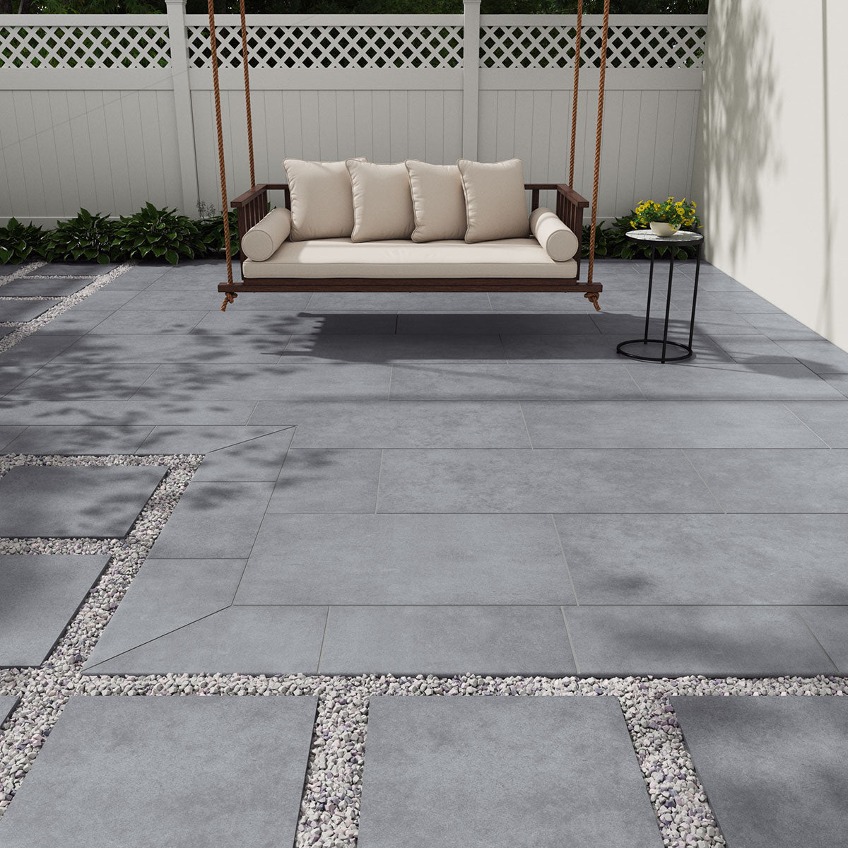 MSI True Bluestone Porcelain Paver — surface detail in natural tonality