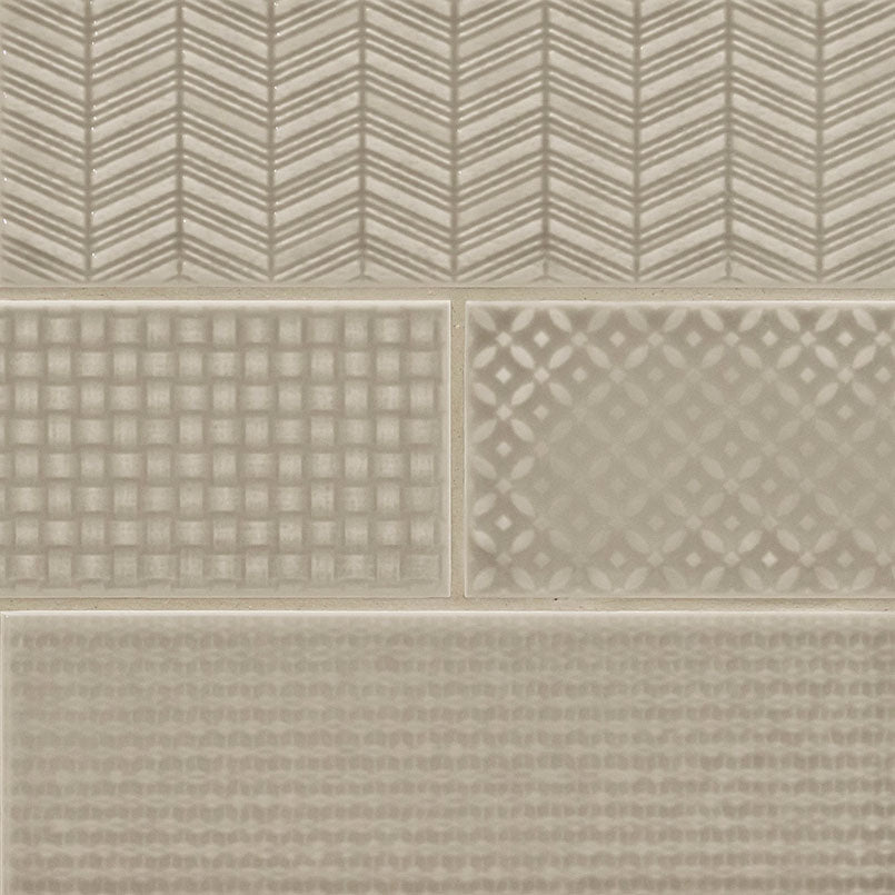 MSI Urbano Warm Concrete 3D Mix Tile — Porcelain Wall Tile 4x12