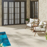 MSI Vortexa Champagne Porcelain Paver — surface detail in champagne tonality