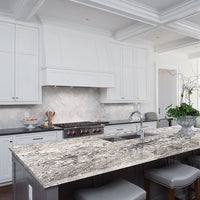 MSI Whisper White Granite — surface detail in white tonality