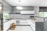 MSI White Glimmer - Granite Island Countertop