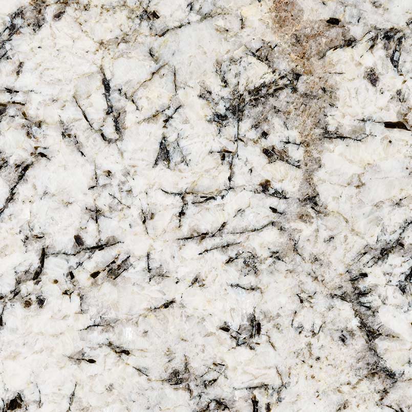MSI White Glimmer - Granite Island Countertop
