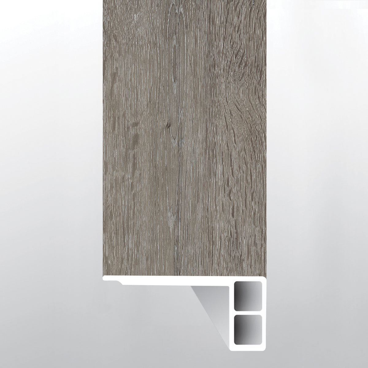 MSI XL Cyrus Ludlow Ludlow/charcoal Oak Fsn Eased Edge — Flooring Trim in charcoal tonality