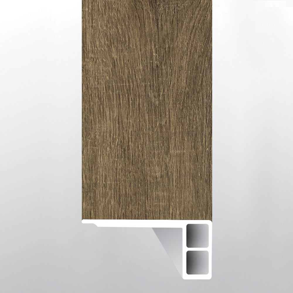 MSI XL Cyrus Walnut Waves Flush Stair Nose Eased Edge — Flooring Trim in walnut tonality