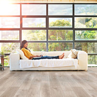MSI XL Cyrus Whitfield Gray Luxury Vinyl Plank Flooring — surface detail in gray tonality