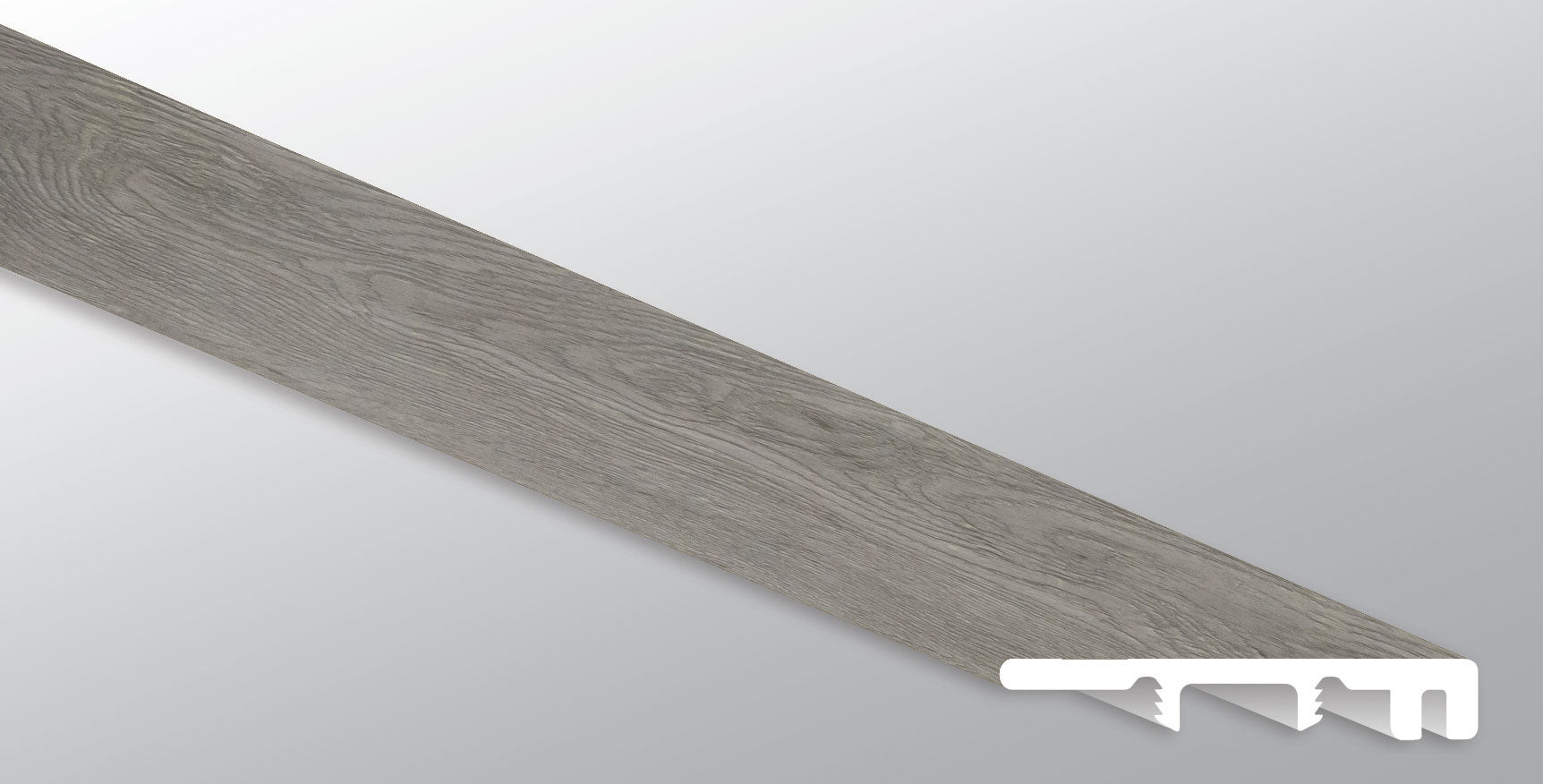 MSI XL Prescott Grayton End Cap — Flooring Trim color-matched flooring trim molding