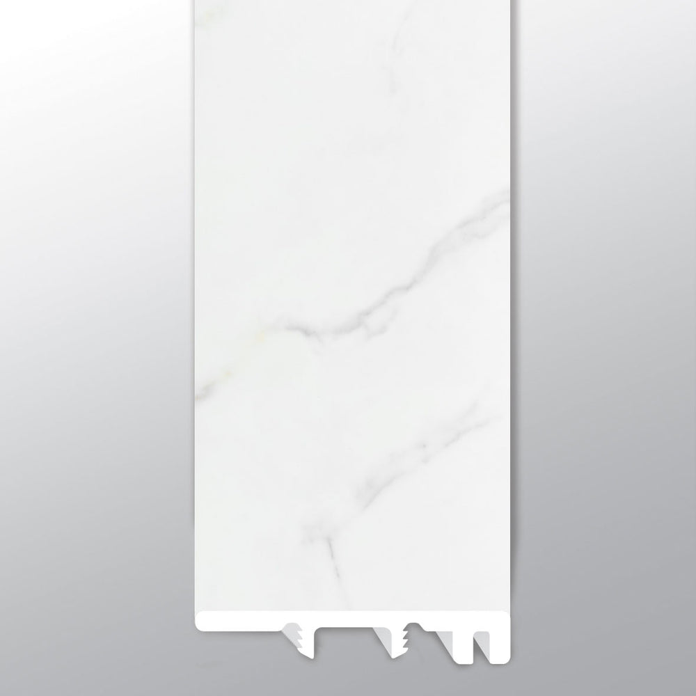 MSI Xl Trecento Calacatta Marbello End Cap — Flooring Trim color-matched flooring trim molding