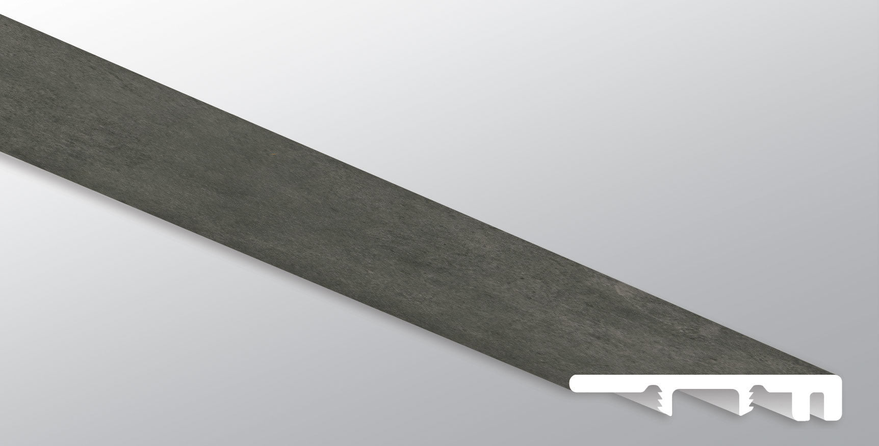 MSI XL Trecento Stormbound End Ca, Flooring Trim color-matched flooring trim molding