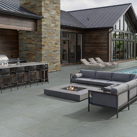 MSI Caribbean Blue Granite Paver — surface detail in blue tonality