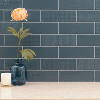 MSI Urbano Navy 3D Mix Tile — surface detail in navy tonality